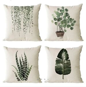 Set of 4 throw pillow covers